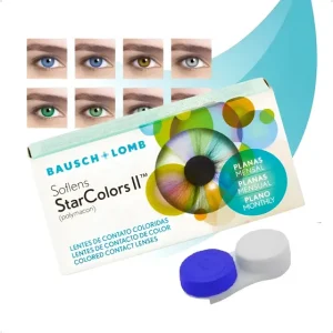 Lente Contato Colorida Mensal Star Colors Par Bausch +estojo
