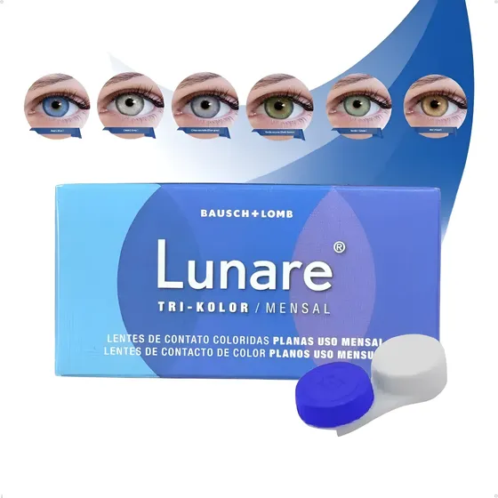 Lente Contato Lunare Colorida Mensal Sem Grau Bausch Lomb