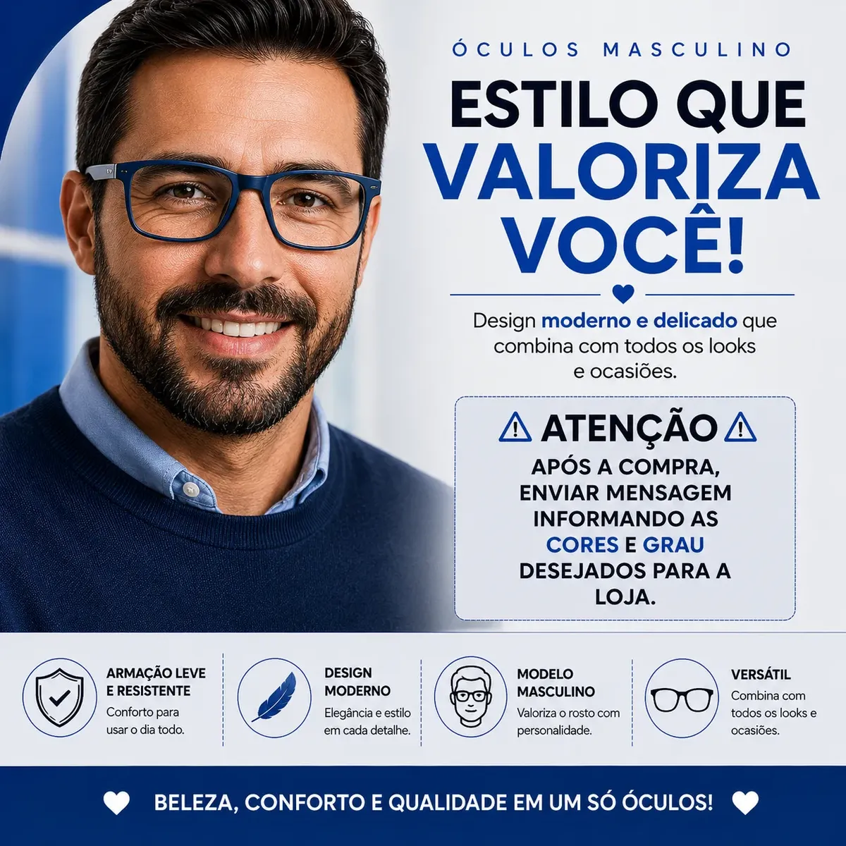 Opção de Óculos