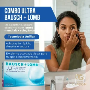 Lentes Contato Ultra Bausch Lomb Grau Miopia Hipermetropia