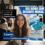 Lentes Contato Ultra Bausch Lomb Grau Miopia Hipermetropia - Imagem 2