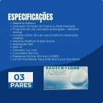 Lentes Contato Ultra Bausch Lomb Grau Miopia Hipermetropia - Imagem 3