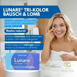 Lente Contato Lunare Colorida Mensal Sem Grau Bausch Lomb