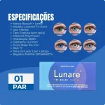 Lente Contato Lunare Colorida Mensal Sem Grau Bausch Lomb - Imagem 3