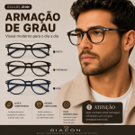 Óculos de Grau Masculino Zion Redondo - Imagem 1