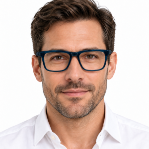 Óculos de Grau Masculino Hudson Retangular