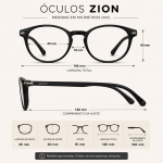 Óculos de Grau Masculino Zion Redondo - Imagem 6